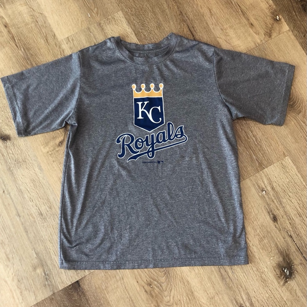KC Royals Kids Gray Logo T-Shirt